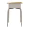Flash Furniture HERCULES Student Desk w/Open Front Metal Book Box, Maple Desktop, Silver Frame and Navy Stack Chair FD-DESK-GMP-SCH3NB-GG - alternate 2